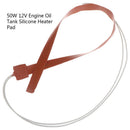 50W 12V 12x500mm Engine Oil Tank Silicone Heater Pad Rubber Heating Mat Warmi Kw