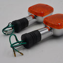 2Pieces 12V Amber Motorbike Turn Signals Light Lamp For  CRUISERS