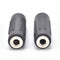 2PCS Stereo 3.5mm 1/8" Aux Female to Female F/F Jack Audio Coupler Converter  TE