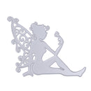 1pcs Metal Steel dainty Sitting fairy Cutting Dies Stencil For DIY Scrapboo
