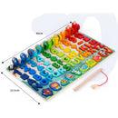 Wooden Puzzles Set for Toddlers ABC Letter and Number Learning Board Game Early