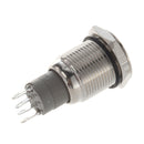 Angel Eye Blue Led 16mm 12V stainless Steel Round Momentary Push Button Swi