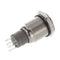 Angel Eye Blue Led 16mm 12V stainless Steel Round Momentary Push Button Swi