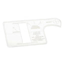 1Pc Leather Craft Acrylic Mini Car Key Case Bag Pattern Stencil Template DIY