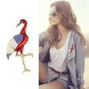 Red-Crowned Crane Brooch Pins Brooches Upscale Corsage Brooch Jewelry Women FT