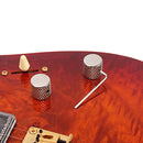 Metal Guitar Bass Dome Knobs Volume Tone Control Knob for 6mm Split or Solid