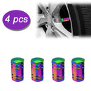 Chrome Aluminum Tire/Rim Valve/Wheel Air Port Dust Cover Stem Cap/Caps Useful x4