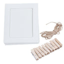 10 Pcs / Set Paper Photo DIY Wall Picture Hanging Frame Album Rope Clip Set K4H5