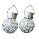 2Pcs LED Ball Solar Light Waterproof Rotatable Outdoor Lighting Two Lamps To