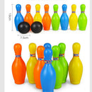Kids Bowling Set 8 Pins and 2 Balls with Carrying Case, Preschool Sports Ball