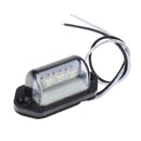 2Pcs 3 LED Rear Tail License Number Plate Light Lamp 12V Car Truck Trailer