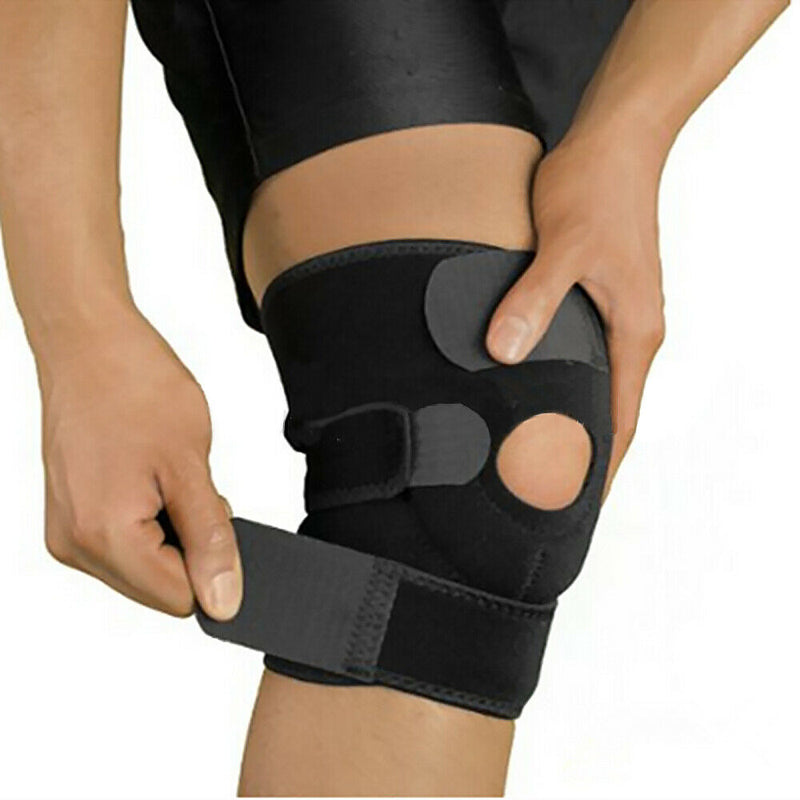 3 Strap Knee Brace Stabilizer Wrap Support Guard Patella Arthritis Adjustable J8
