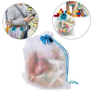 5PCS/Set Polyester Washable Reusable Produce Bags, Eco-friendly Soft Premiu O6M6