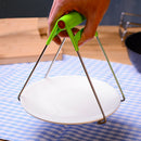 Stainless Steel Plate Gripper Clip Retriever Tongs Kitchen Hot Dishes Bowl Pot