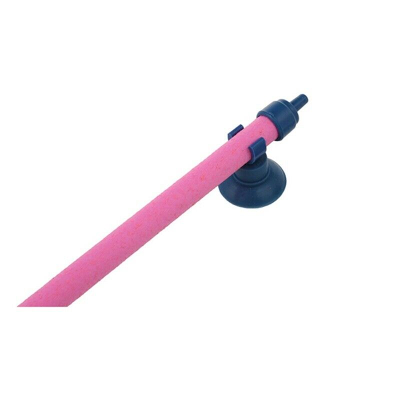 Fish Tank Aquarium Air Stone Bubble Wall Tube Airstone, 7-Inch, Pink