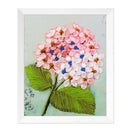 Silk Ribbon Cross Stitch Embroidery Kit - Pink Tone Flowers Pattern, for Home
