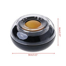 Round Plastic Case Sponge Finger Wet Wetted Tool For Casher Counting Cash Money