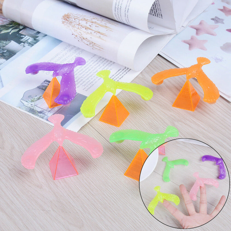 1Set balancing bird+ pyramid magic physics science enlightenment funny kid toyOZ