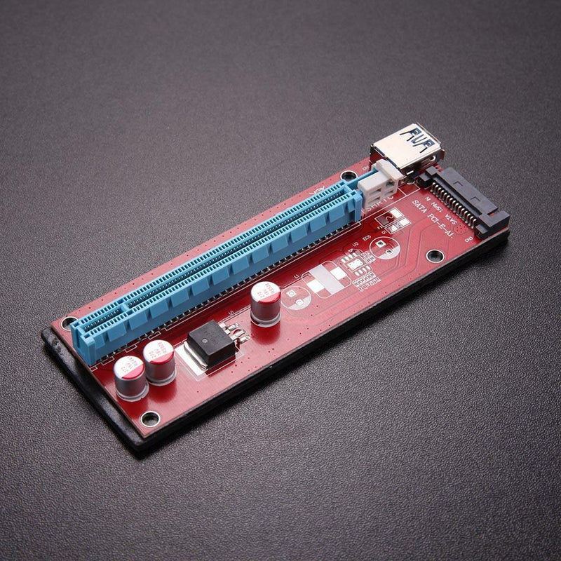 USB 3.0 PCI-E Express 1x to16x Extender Riser Card Adapter SATA 15PIN Power
