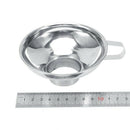Stainless Steel Funnel Household Wide Mouth Canning Jars Funnel with Handle F8O3