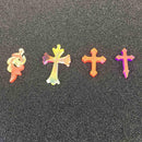 8pcs Clear Cross Silicone Mould DIY Molds Decorating Pendant Jewelry Making