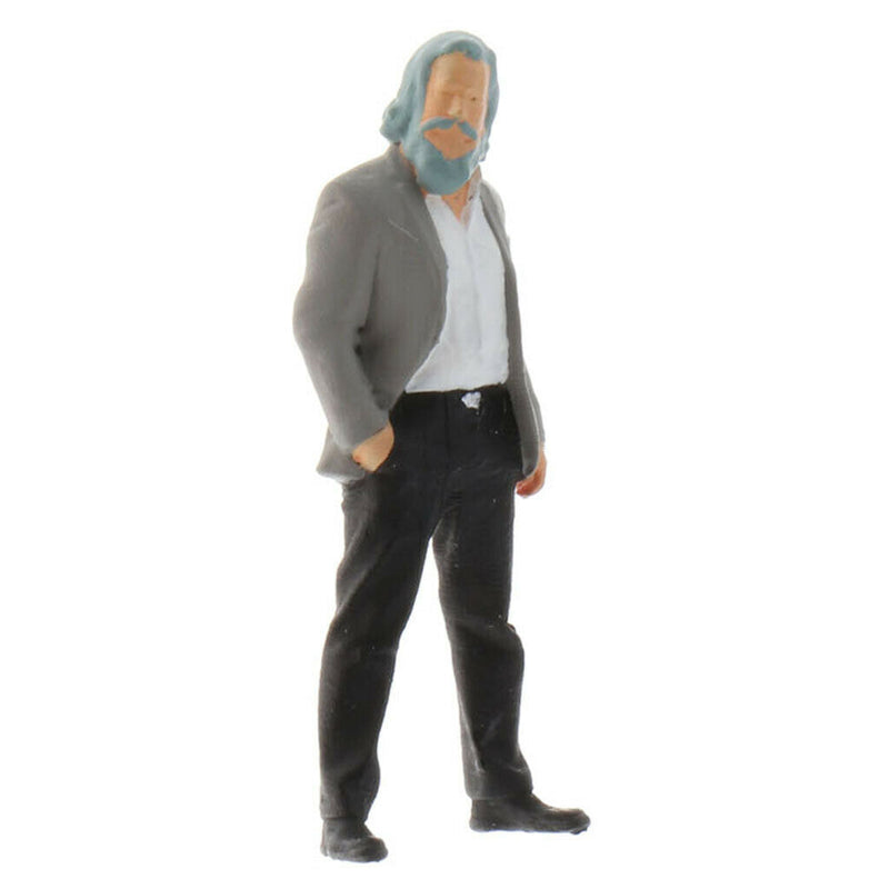 2Pcs 1/64 Mini Street Scenes People Street Park Garden Layout Diorama Decor