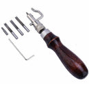 5 In 1 Adjustable Stitching Groover Crease Leather Kit Tools DIY Lot Set Le D9G4