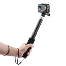 For DJI OSMO Action 35.63" Extend Selfie Stick w/ Phone Clip Clamp Sports Camera