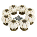 8 Design Pumpkin Porcelain Knobs Furniture Handles Furniture knob Furniture
