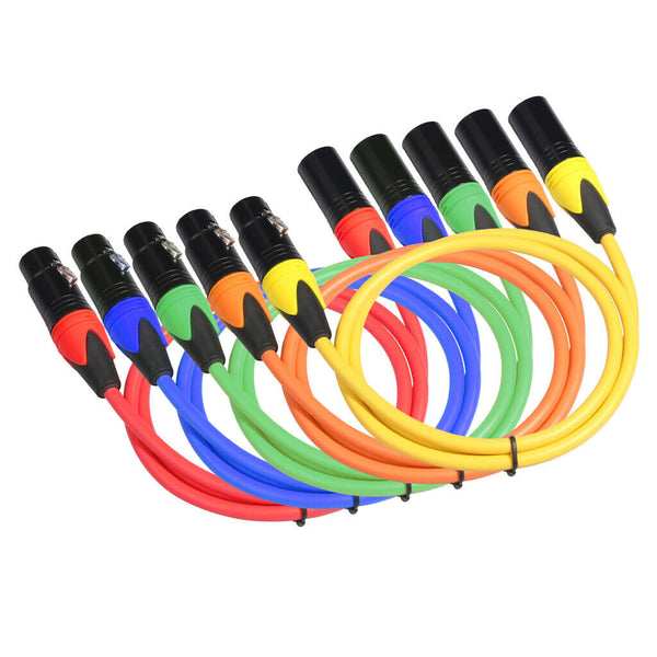 3ft XLR Male To Female Microphone Cable Balanced Audio Lead Mic Lead Cables