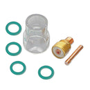 7PCS Torch Tig Welding Kit Stubby Collets Body Gas Lens for WP17 18 26 Kit