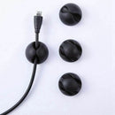 Cable Organizer,10 Pack of Cord Management System, Black Cable Clips for Ch