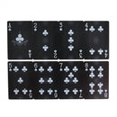 54pcs Waterproof Black Plastic Playing Cards Poker Cards Magic Playing Cards %o