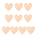10pcs Unpainted Heart Wooden Shapes Embellishment Rustic Wedding Party Decor