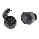 13 Pin Trailer Female Socket Connector 12V Tow Bar Towing Socket With Cap