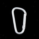 26pcs Aluminum Carabiner D-Ring Keychain Clip Round Snap Buckle Hook Keyring