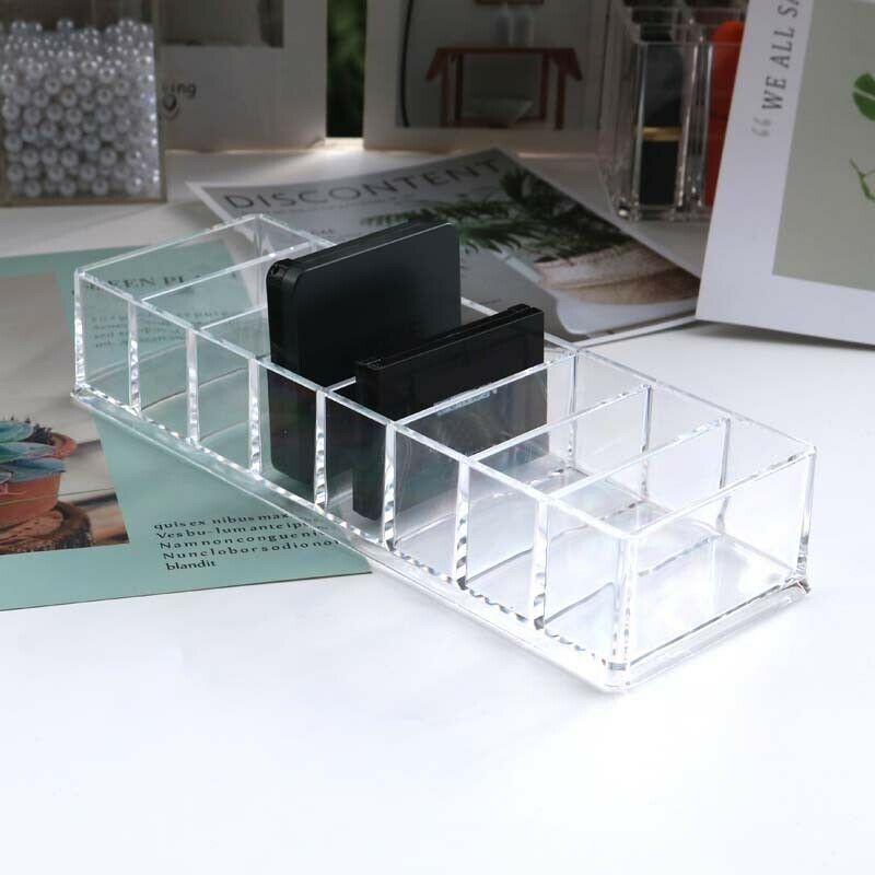 Transparent Acrylic Makeup Organizer Lipsticks Makeup Brush Holder Power Bo N6F3