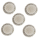 5x Round Crystal Shank button for Wedding/Dress/Craft Sewing Acessories 23mm