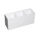 3 Slot Cosmetics Brush Storage Case Acrylic Solid Color Makeup Tools Holder
