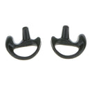 2Pair Replacement Medium Silicone Earbud for Two-Way Radio Audio Black+White
