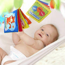 Baby's First Non-Toxic Soft Cloth Book Set- Crinkle,Multicolor- (Friction w I4B1