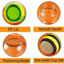 Cute Bee Water Bottle Glass BPA Free with Rope Heat Insulation Cup Set for  O1Y5