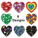 500pcs Heart Shape Valentine's Day Stickers Party Gift Seal Labels StickersB Ew