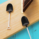Novelty Disposable Plastic Shovel Shape Dessert Spoon, Set Of 50 A4O6