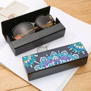 DIY Diamond Pinting Leather Eye Glasses Storage Box Sunglasses Organizer