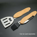 Kitchen Foldable Stainless Steel BBQ Grilling Tools Set Barbecue Brush 4 In 1