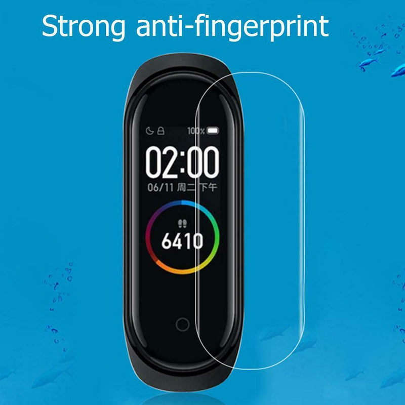 Hat-Prince 2pcs TPU Full Cover Screen Protective Soft Films for Mi Band 4