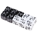 Acrylic 16mm Dice Family Set White and Black for TRPG Cup Role Play Game
