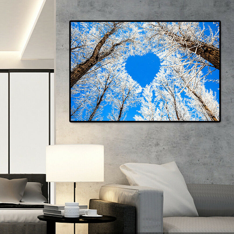 Paper Puzzles 1000pcs Heart Shape Tree Assemble for Adults Kids Jigsaw Toys