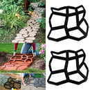 2 Pieces Path Maker Mould Paving DIY Lawn Concrete Paving Garden Path Molds